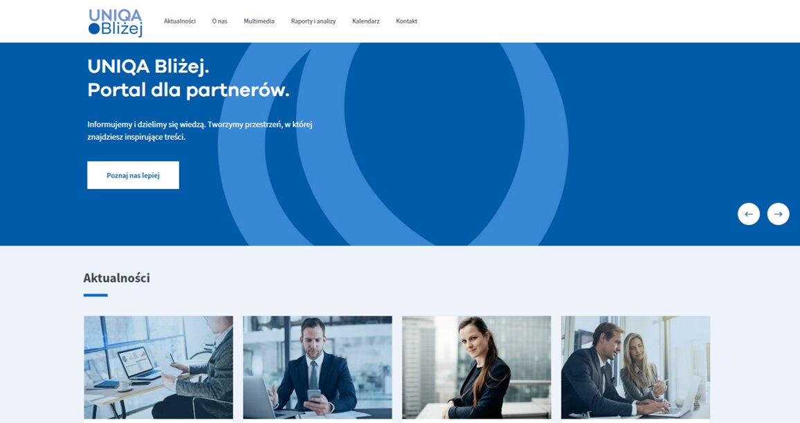 Startuje Nowy Portal Informacyjny Dla Partner W Uniqa Bli Ej Infowire Pl