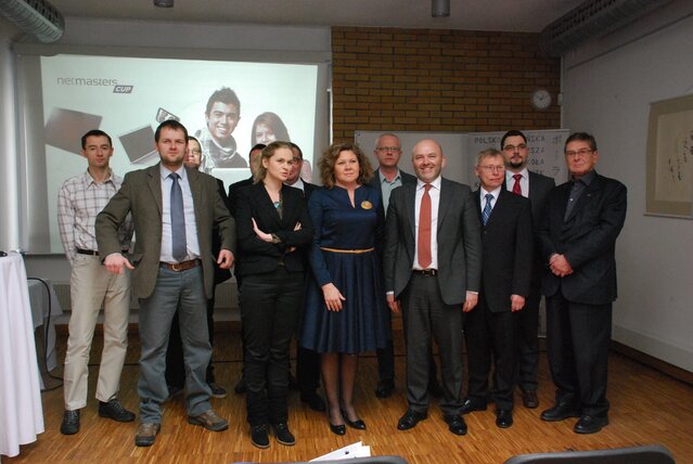 Partnerzy, honorowi patroni (w tym Prezes UKE) oraz organizatorzy Net Masters Cup na "rodzinnym" zdjęciu;)