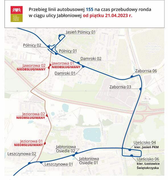 Tymczasowa Zmiana Trasy Linii Autobusowej Komunikaty Referat