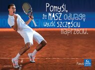 Janowicz w reklamie UNIQA