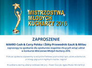 Spotkanie konkursowe - Mistrzostwa Młodych Kucharzy 2016