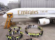 80. Airbus A380 Emirates wylądował w Wiedniu