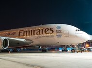 Flagowy samolot A380 Emirates ląduje w Moskwie i Kantonie