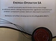 Energa z Certyfikatami Jakości Obsługi Konsumenta