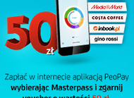 Ruszyła II edycja konkursu „PeoPay z Masterpass”. Do wygrania vouchery do sklepów internetowych na kwotę 50 złotych.