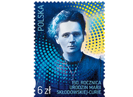 Poczta Polska czci znaczkiem rocznicę Marii Skłodowskiej-Curie