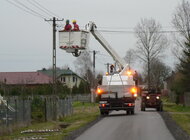 Energa usuwa ostatnie skutki nocnych wichur