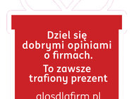 Dziel się dobrymi opiniami o firmach - to zawsze trafiony prezent