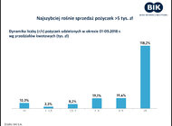 Wykres Dnia BIK - rosną pożyczki na wysokie kwoty