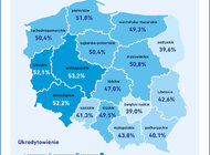 BIK: mapa aktywności kredytowej Polaków 