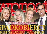 "Wprost" (28) Ranking najbogatszych rodzin i ich spadkobiercy. Kim są dzieci polskich milionerów? Starak, Bachleda-Curuś, Kulczyk, Solorz, Ptak.