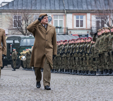 Kutno - przysięga żołnierzy 9 Łódzkiej Brygady OT