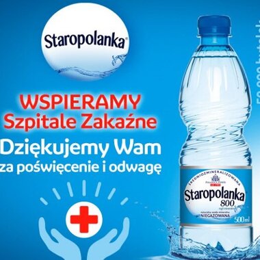 Grupa KGHM przekazanie wody mineralnej do 19 szpitali zakaźnych w Polsce.jpg