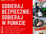 Poczta Polska zaleca korzystanie z usługi Odbiór w Punkcie. To wygodna i bezpieczna metoda odebrania przesyłki