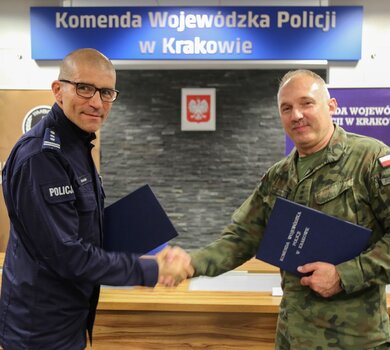 Małopolscy Terytorialsi podpisali porozumienie o współpracy z Policją.
