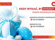 Poczta Polska zaprasza do nadawania przesyłek zagranicznych przed Świętami Wielkanocnymi 