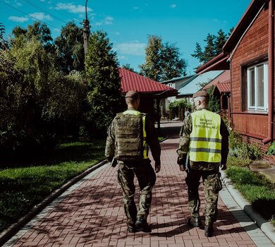 Żołnierze WOT w Krynka na Podlasiu w ramach operacji #SilneWsparcie