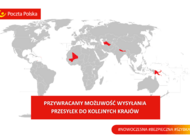 Poczta Polska obsłuży przesyłki do 120 krajów i terytoriów