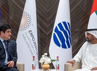 Spotkanie przedstawicieli linii Emirates z prezydentem Kostaryki podczas Expo 2020 