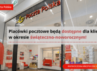 Poczta Polska obsługuje klientów w okresie świątecznym 