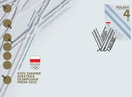 XXIV Zimowe Igrzyska Olimpijskie Pekin 2022 na znaczku pocztowym 