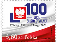 Znaczek na 100-lecie polskiej służby cywilnej