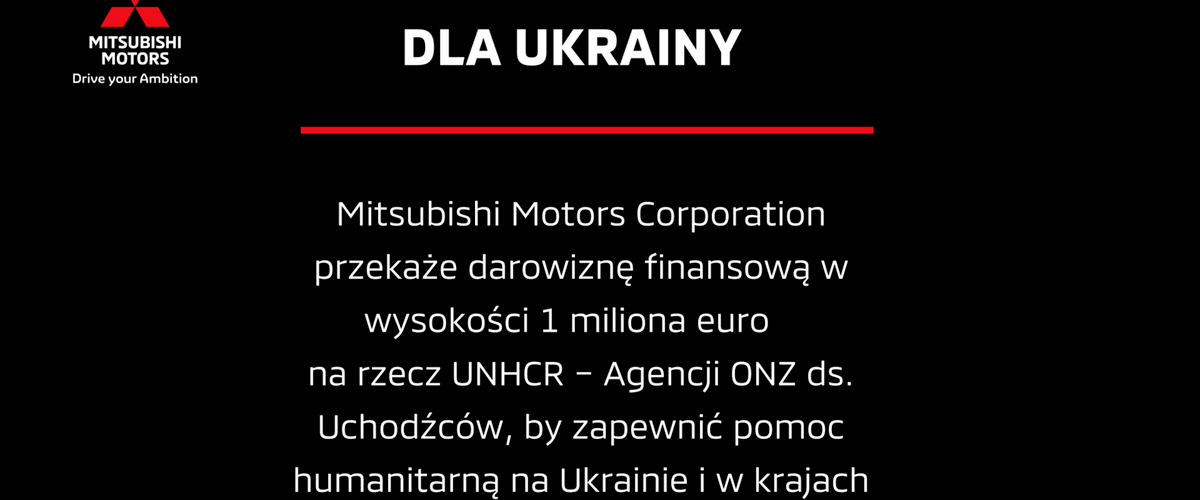Wsparcie Mitsubishi Motors w kryzysie humanitarnym na Ukrainie https://t.co/1W2NrdJPVj https://t.co/UnAYdCVEay