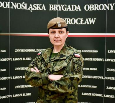ppłk Anna Czajkowska-Małachowska - dowódca 161 batalionu lekkiej piechoty