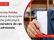 Poczta Polska przywraca doręczanie listów poleconych bezpośrednio do rąk adresatów 