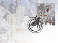 Znaczek z okazji 1050. rocznicy zwycięskiej bitwy pod Cedynią  