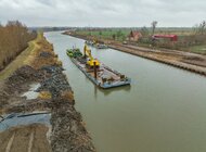 Postęp prac na budowie II etapu drogi wodnej: Zalew Wiślany - Zatoka Gdańska