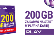 200 GB za darmo na start w Play na Kartę