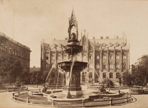 Plac von Wintera ok. 1900 roku (obecnie Targ Maślany)