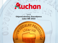 Auchan z tytułem  Odpowiedzialny Pracodawca Lider HR 2023. Sieć wyróżniona za kompleksowość rozwiązań w trosce  o wysoką jakość zatrudnienia 