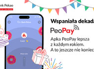 Aplikacja PeoPay – Twój osobisty oddział banku w telefonie ma już 10 lat