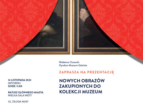 Zaproszenie prezentacja obrazów Muzeum Gdańska 14 11 2023