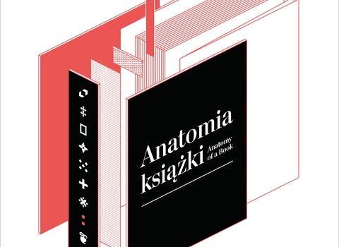 Anatomia Książki plakat wystawy mat MG