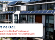 Kredyt na OZE – nowy produkt Banku Pocztowego dla Spółdzielni  i Wspólnot Mieszkaniowych 