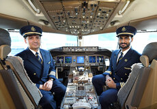 Edinburgh inaugural flight deck crew.jpg