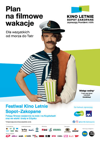 Na zdjęciu: plakat promujący Festiwal Kino Letnie Sopot-Zakopane