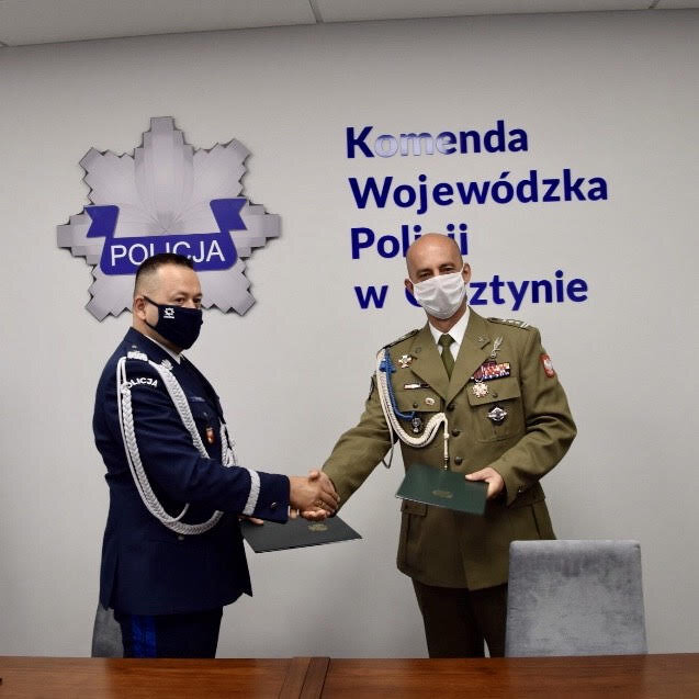 Porozumienie o współpracy 4. Warmińsko-Mazurskiej Brygady OT z Policją 