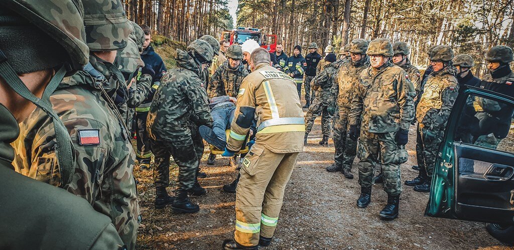 Ćwiczenia Terytorialsów ze służbami ratowniczymi