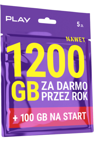 Nawet 1400 GB za darmo w Play na Kartę - starter