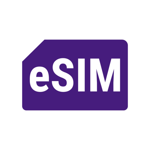 eSIM w Play logo fioletowe