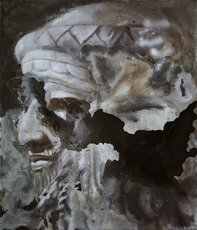 Paweł Baśnik, Gilgamesh, 2019, olej i akryl na płótnie, 70x60 cm.jpg