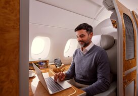 Inflight Wi-Fi for Emirates Skywards members in First Class