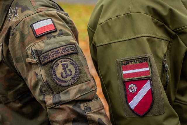Łotewscy Terytorialsi z wizytą w 4 Warmińsko-Mazurskiej Brygadzie Obrony Terytorialnej