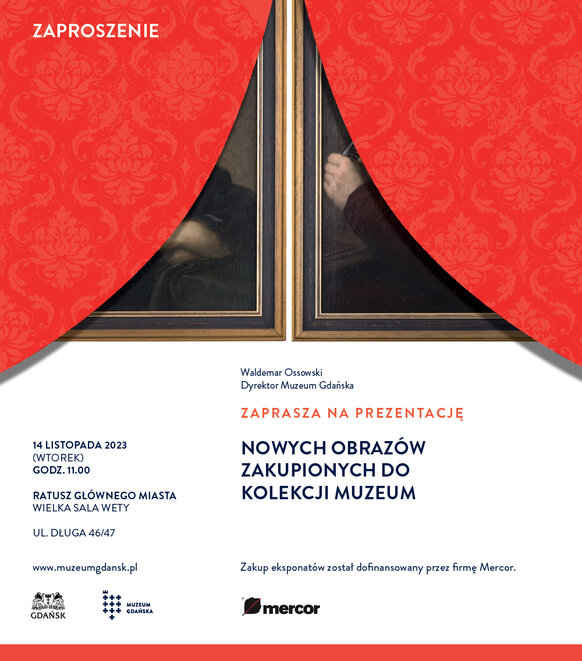 Zaproszenie prezentacja obrazów Muzeum Gdańska 14 11 2023 — kopia
