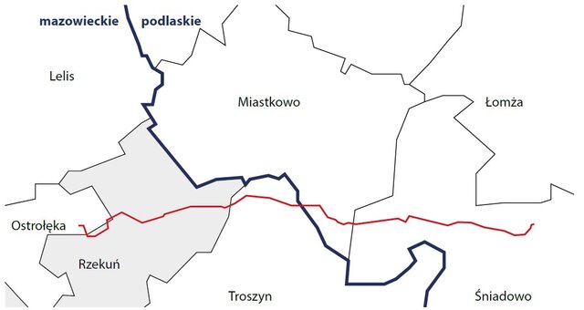 Trasa gazociągu zasilającego CCGT Ostrołęka