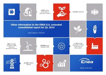 Other information to the ENEA S.A. extended consolidated report for Q1 2014